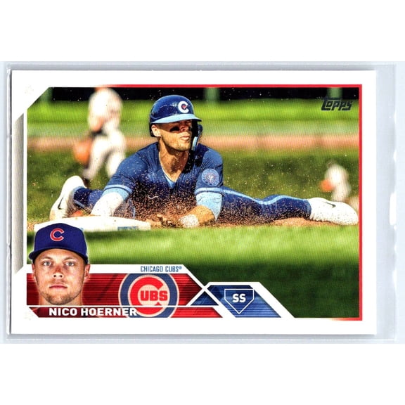 2023 Topps Nico Hoerner Chicago Cubs #485 Baseball Card