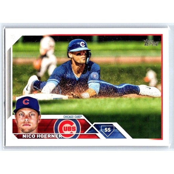 2023 Topps Nico Hoerner #485 Near Mint Baseball Card Chicago Cubs