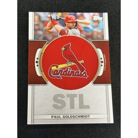 2023 Topps Paul Goldschmidt TLP-PG Commemorative Team Logo Patches St. Louis Cardinals Card