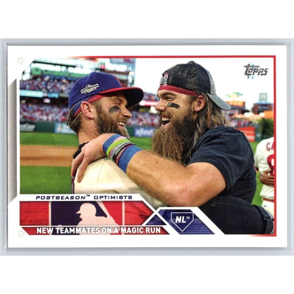 2023 Topps MLB Baseball Trading Card #432 Postseason Optimists Philadelphia Phillies