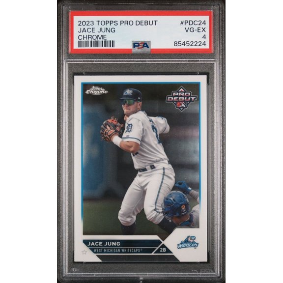 Graded 2023 Topps Pro Debut Chrome Jace Jung #PDC24 PSA 4 Baseball Card