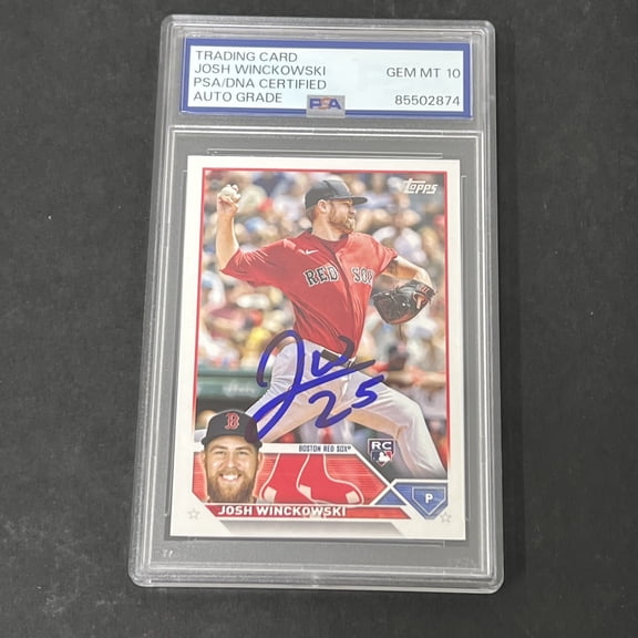 2023 Topps Series 1 Josh Winckowski #76 PSA Auto 10