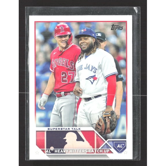 2023 Topps Series 2 #396 Mike Trout Vladimir Guerrero Jr. Baseball Card
