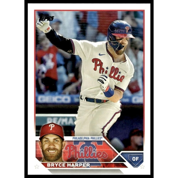 2023 Topps Series One Philadelphia Phillies Bryce Harper #3 Baseball Card