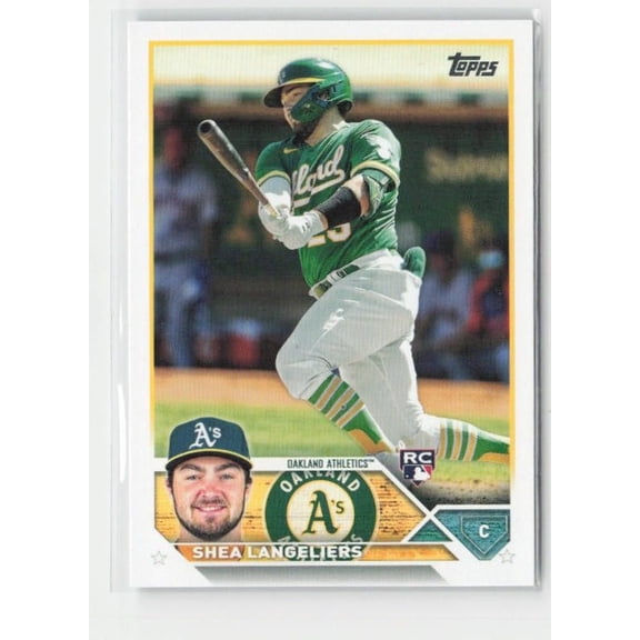 2023 Topps Shea Langeliers #127 RC Oakland Athletics Baseball Card