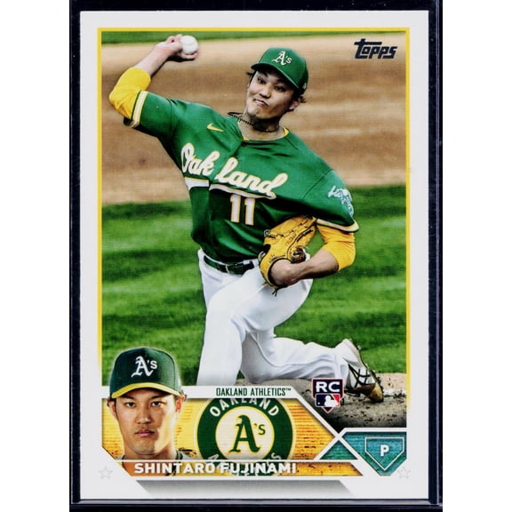 2023 Topps Gold SN #561 Shintaro Fujinami RC Oakland Athletics Baseball Card Near Mint