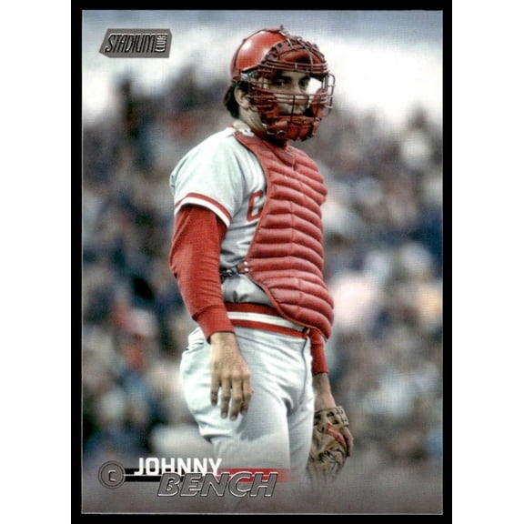 2023 Topps Stadium Club Johnny Bench No 275 Cincinnati Reds Baseball Card Cincinnati Reds MLB Baseball Trading Card