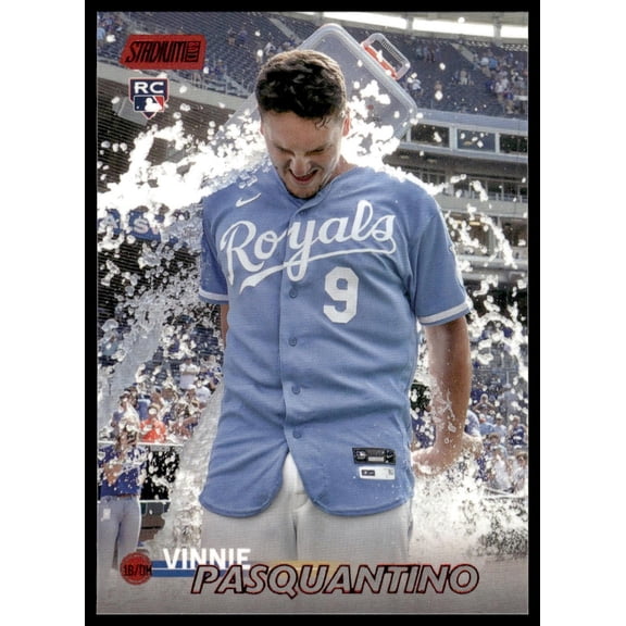 2023 Topps Stadium Club Vinnie Pasquantino Kansas City Royals RC Red Foil #280 Baseball Card