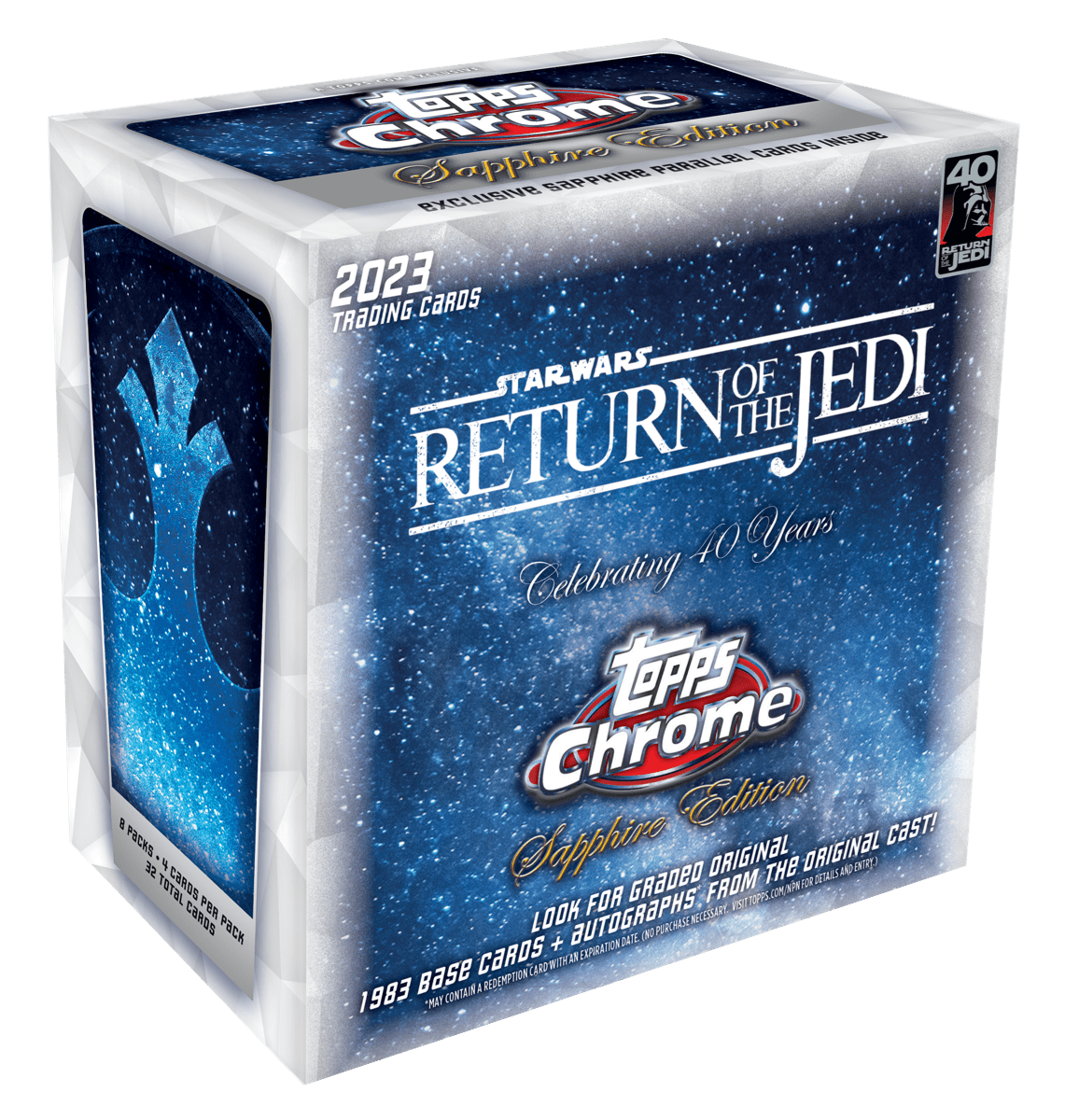 Free Shipping! 2023 Topps Star Wars Chrome Sapphire Edition