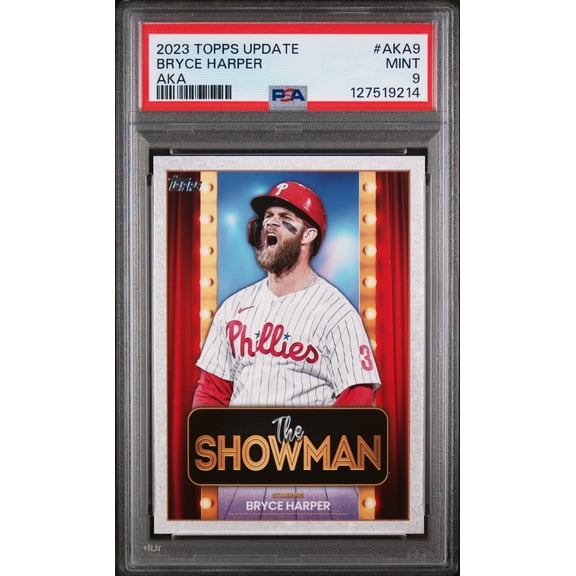 2023 Topps Update Aka Bryce Harper #AKA9 PSA 9