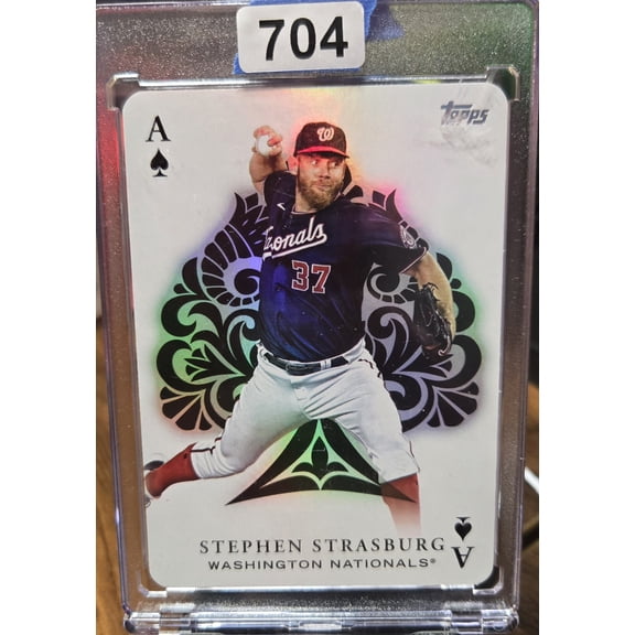 2023 Topps Update All Aces AA-21 Stephen Strasburg Washington Nationals Baseball Card Washington Nationals MLB Baseball Trading Card