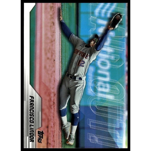 2023 Topps Update Laid Out #LO-17 Francisco Lindor New York Mets Baseball Card New York Mets MLB BASEBALL Trading Card