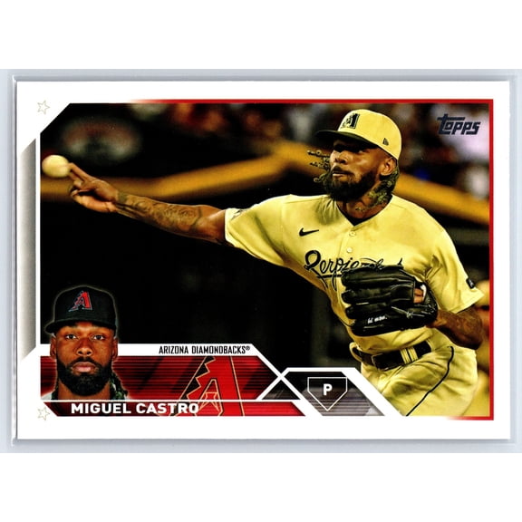 2023 Topps Update US284 Miguel Castro Arizona Diamondbacks Baseball Card