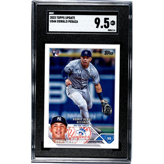 2023 Topps Update Oswald Peraza #US44 RC SGC 9.5