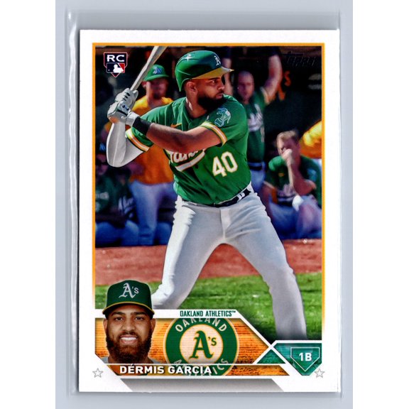 2023 Topps Update Series Dermis Garcia Oakland Athletics RC Trading Card US11