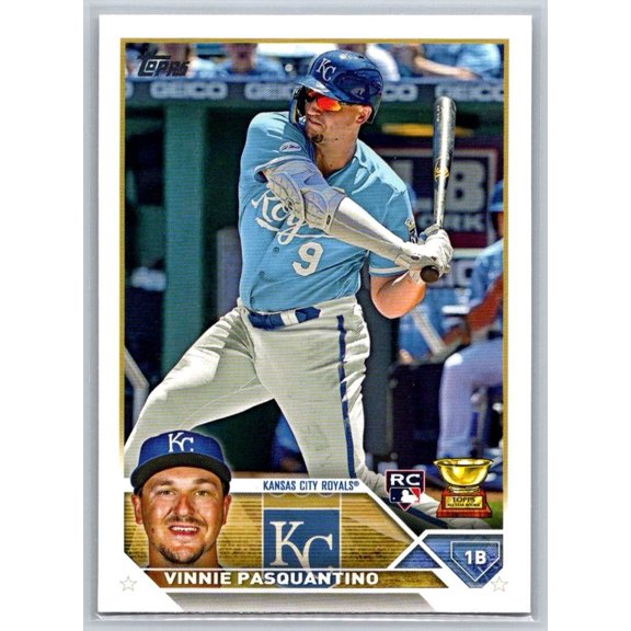 2023 Topps #302 Vinnie Pasquantino RC Kansas City Royals Baseball Card