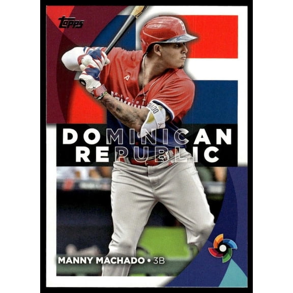 2023 Topps #WBC-9 Manny Machado 2023 World Baseball Classic Stars Baseball Card Dominican Republic MLB BASEBALL Trading Card