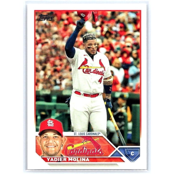 2023 Topps Yadier Molina #4 St. Louis Cardinals Baseball Card