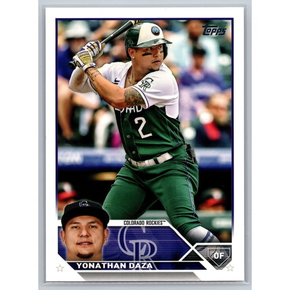 2023 Topps Yonathan Daza #122 Near Mint or Better Colorado Rockies Baseball Card