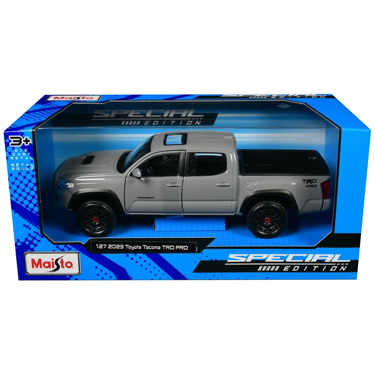 Maisto 2023 Toyota Tacoma TRD PRO Gray Pickup Truck with Sunroof