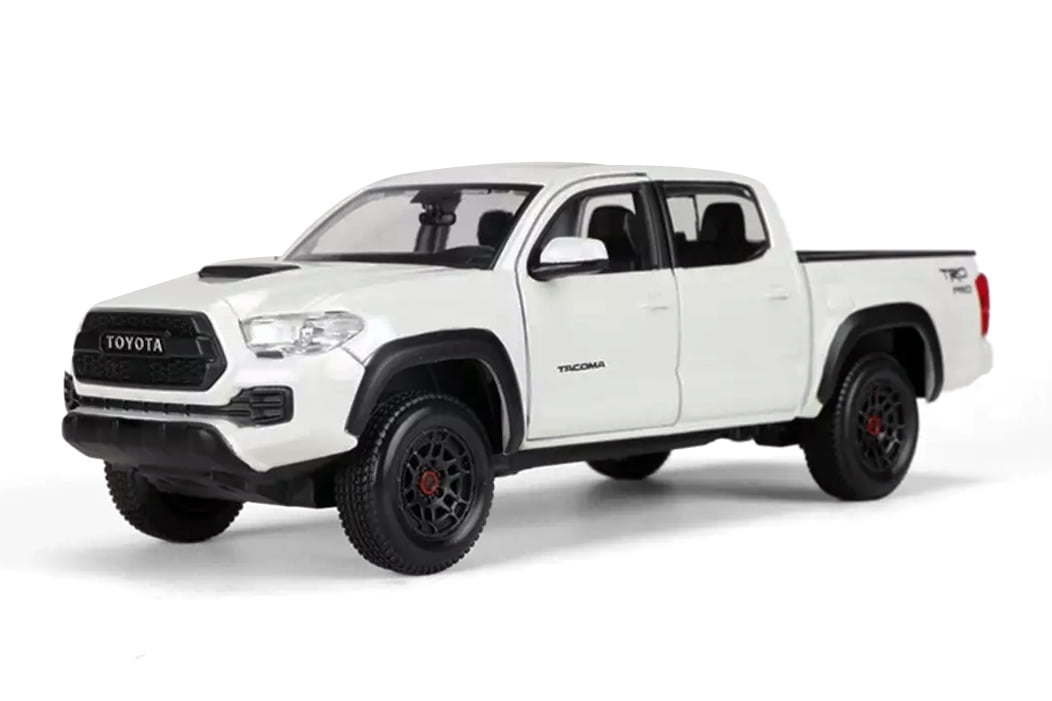 2023 Toyota Tacoma TRD PRO Pickup Truck, White - Maisto 32910WT - 1/27 Scale Diecast Model Car