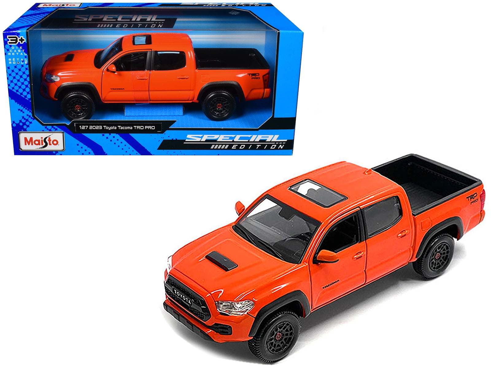 Maisto 2023 Toyota Tacoma TRD PRO Diecast Model Car, Solar Octane