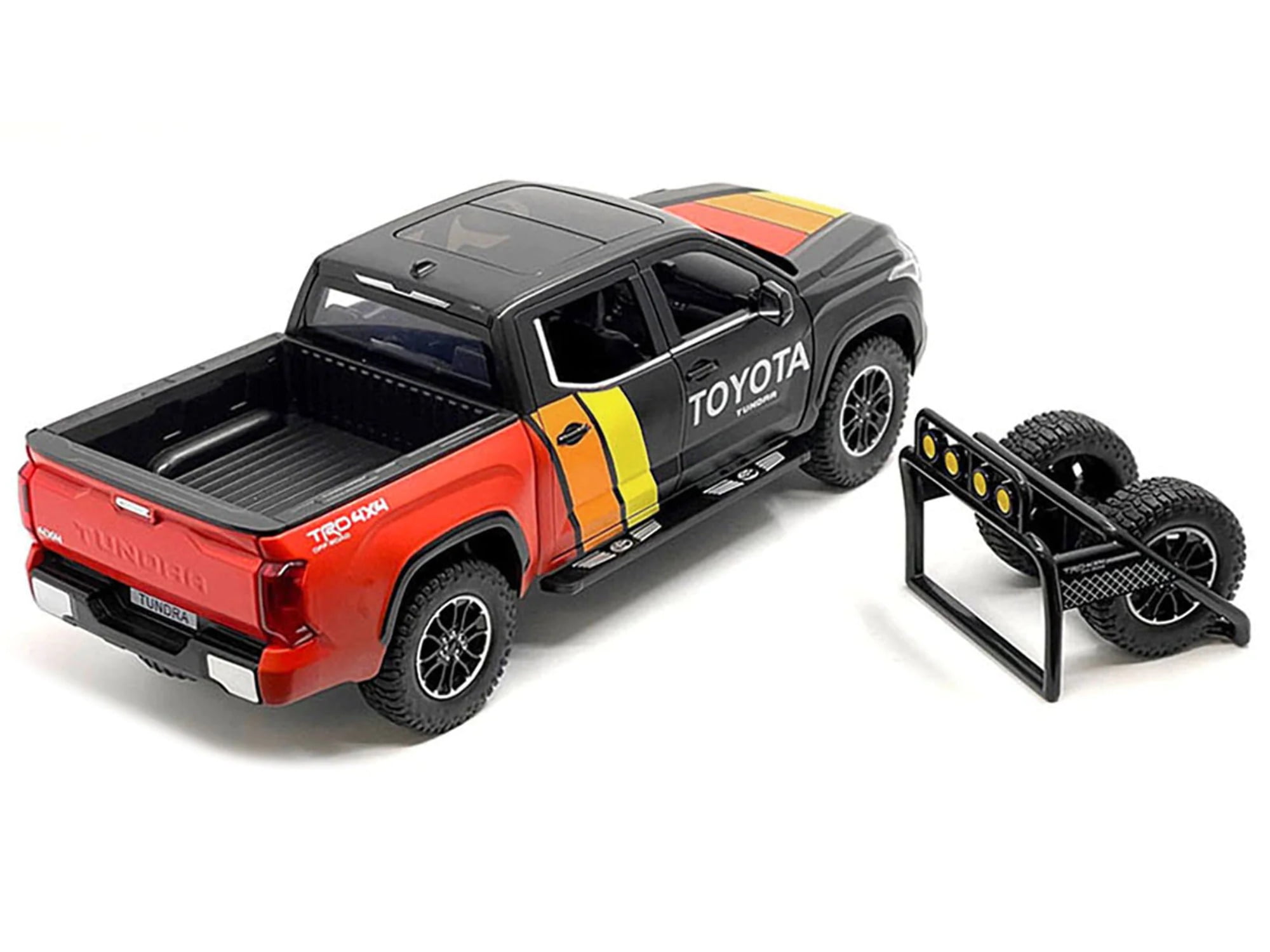 2023 Toyota Tundra TRD 4x4 Pickup Truck Black and Red with Stripes with ...
