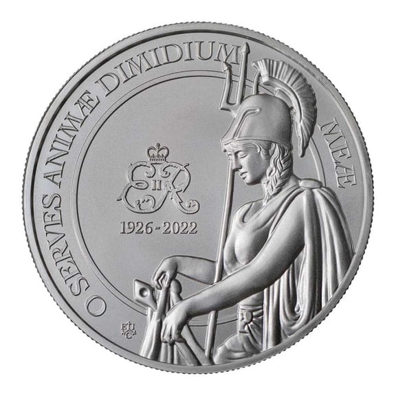 2023 U.K. 1 Pound St. Helena Queen Elizabeth II Memorial Brilliant Uncirculated