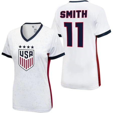 2023 U.S. Soccer USWNT 4 STARS Ladies Champion Game Day Shirt Women Jersey - Women's World Cup Soccer - Sophia Smith 11 White