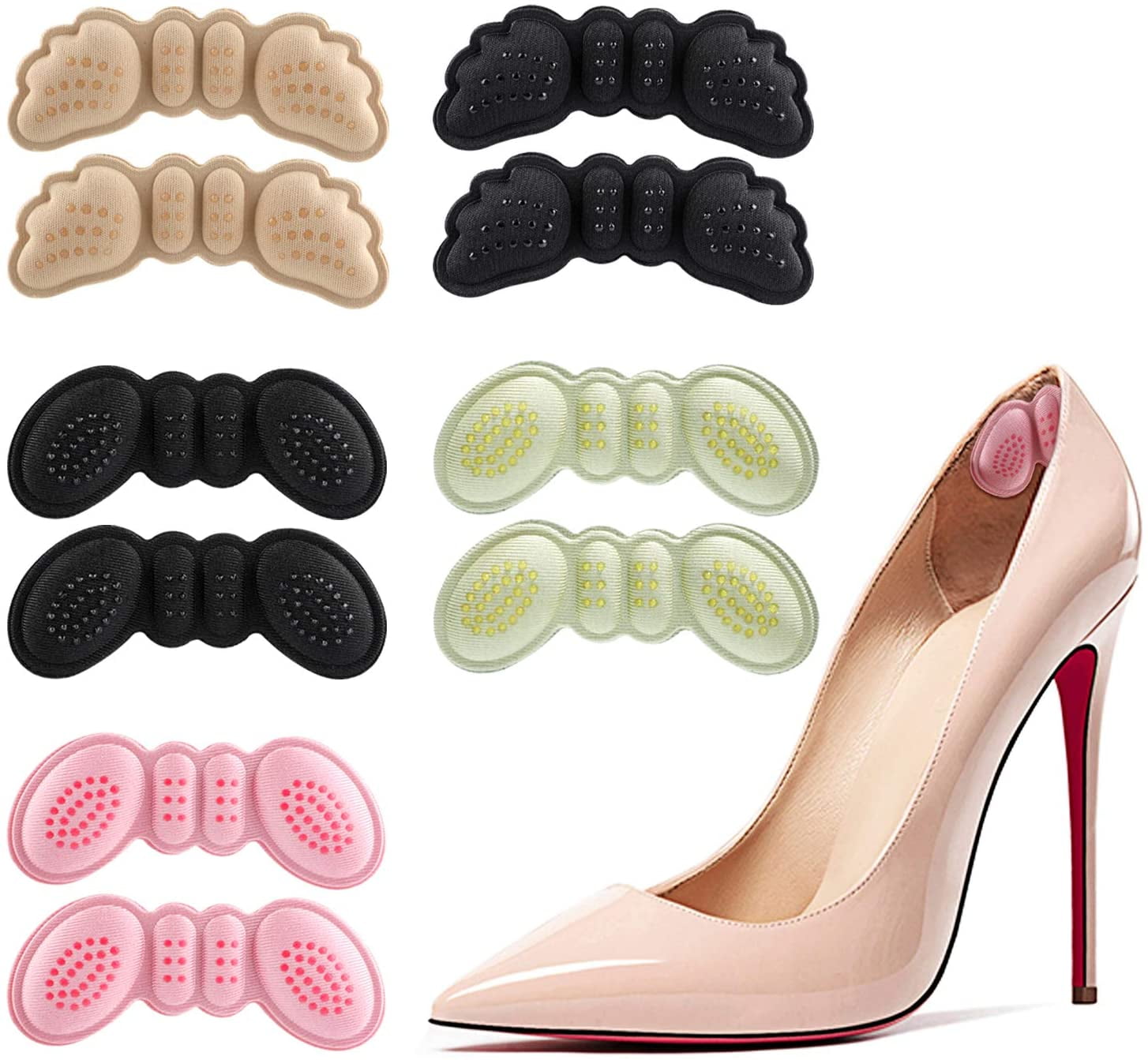 2023 Updated Version [5 Pairs] Heel Cushion Inserts Heel Grips Heel ...