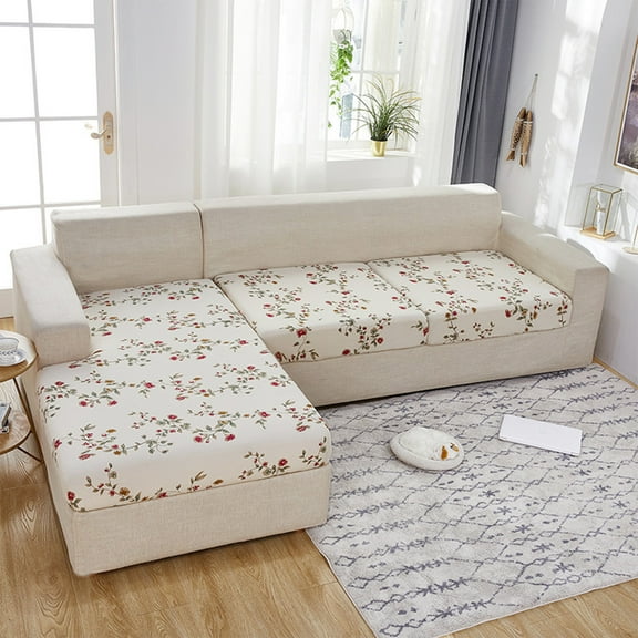 2023 Upgrade Wear-Resistant Stretch Sofa Cover - L-Shaped Anti-Slip Couch Cushion Slipcover, Universal Replacement Chaise Sofa Slipcover, Elastic Fitted Sofa Protector for Living Room