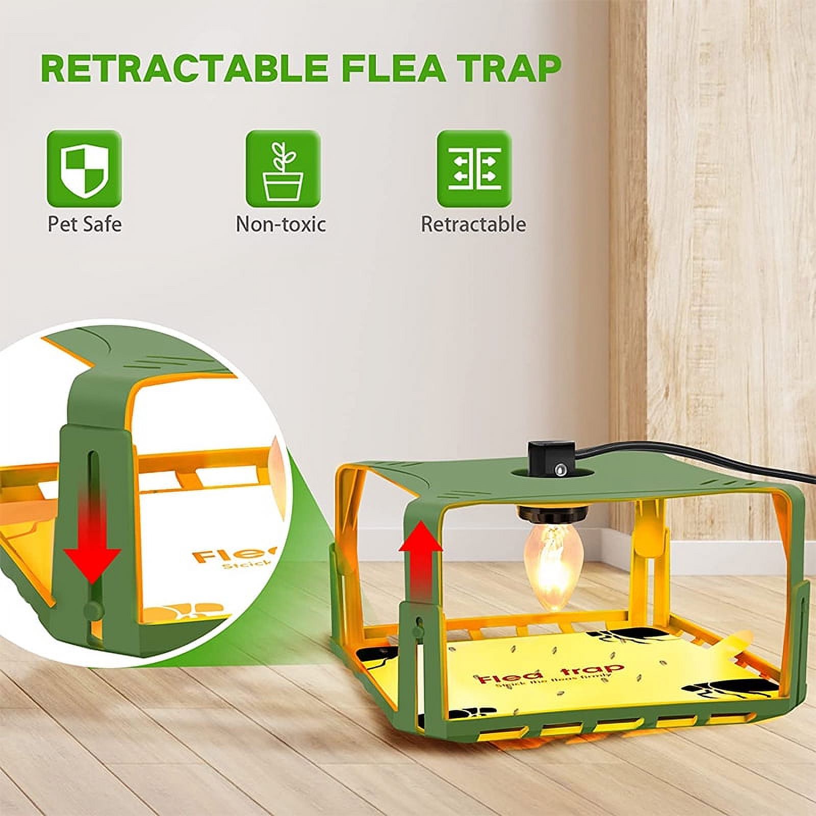 2023 Upgraded Electronic Flea Trap,Flea Traps for Inside Your Home with