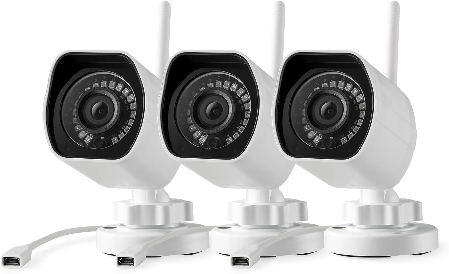 [2023 Upgraded] Zmodo 1080p Outdoor Wireless Camera, 3 Pack Indoor