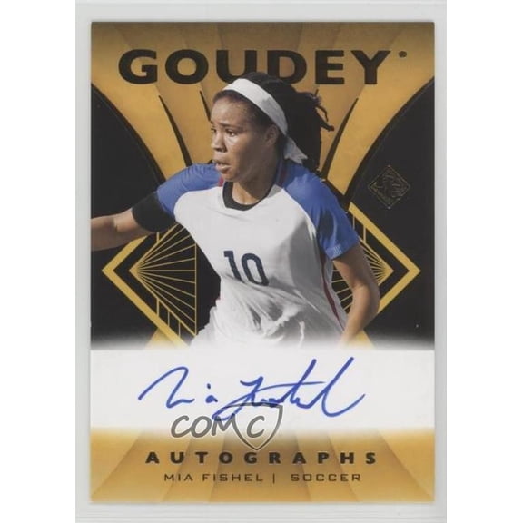 2023 Upper Deck Goodwin Champions Mia Fishel #GA-MF [Base] Rookie Insert N/A NWSL Autographed Soccer Trading Card