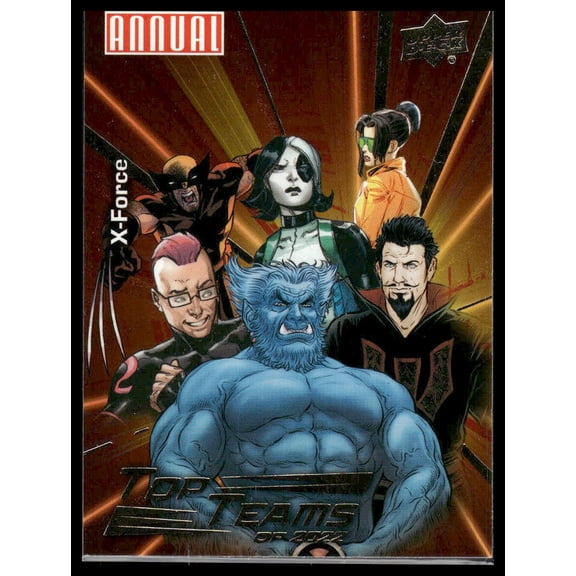 2023 Upper Deck Marvel Annual Top Teams Of 2022 #TT-10 X-Force Trading Card