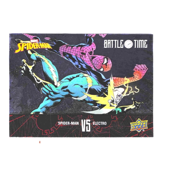 2023 Upper Deck Marvel Spider-Man Battle Time Electro Spider-Man BT-12 Trading Card