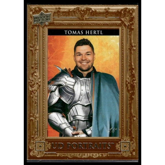 2023 Upper Deck UD Portraits P-26 Tomas Hertl San Jose Sharks Hockey Card San Jose Sharks NHL Ice Hockey Trading Card