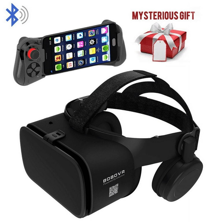 Upgraded Version] 2023 Virtual Reality 3D VR Headset Smart Glasses, with  Wireless Remote Control, VR Glasses for IMAX Movies & Play Games ,  Compatible for Android iOS System, with Mystery Gift 