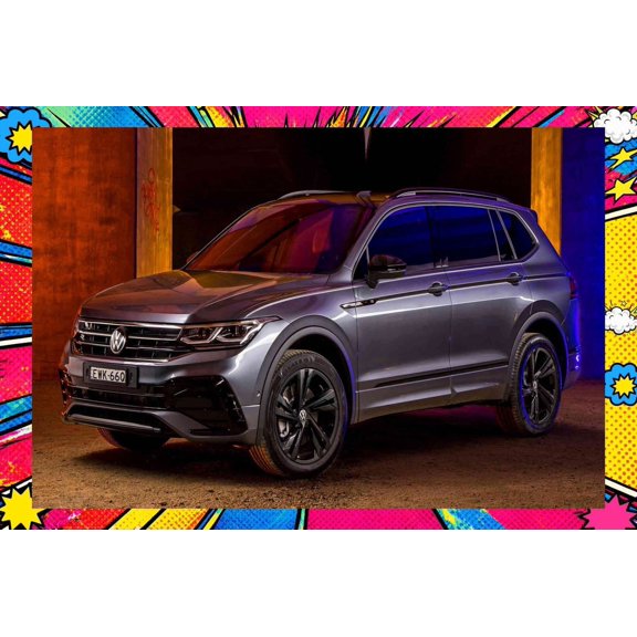 2023 Volkswagen Tiguan - Pop Art Edition | 20x30 Inch Glossy Laminated Poster | Vibrant Colors & Stunning Detail Wall Art