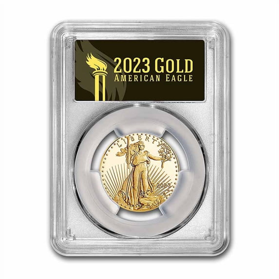 2023-W 1/2 oz Proof Gold Eagle PR-70 PCGS (AR, Black)