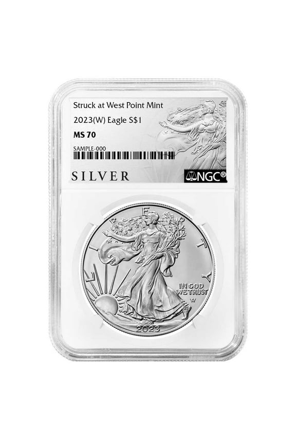 2023 (W) $1 American Silver Eagle NGC MS70 ALS Label