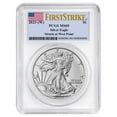 thumbnail image 1 of 2023 (W) $1 American Silver Eagle PCGS MS69 FS Flag Label White Frame, 1 of 2