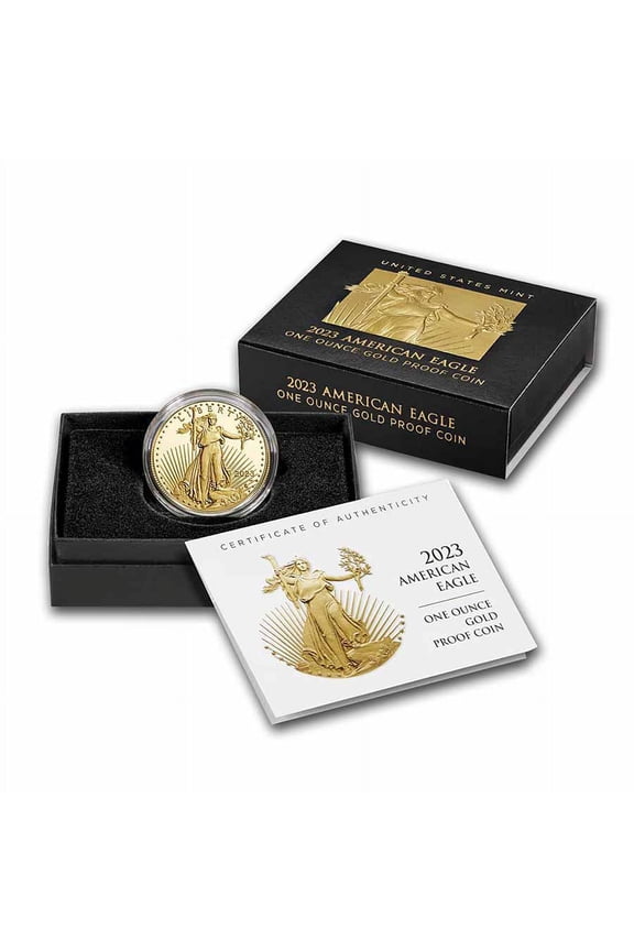 2023-W 1 oz Proof American Gold Eagle (w/Box & COA)