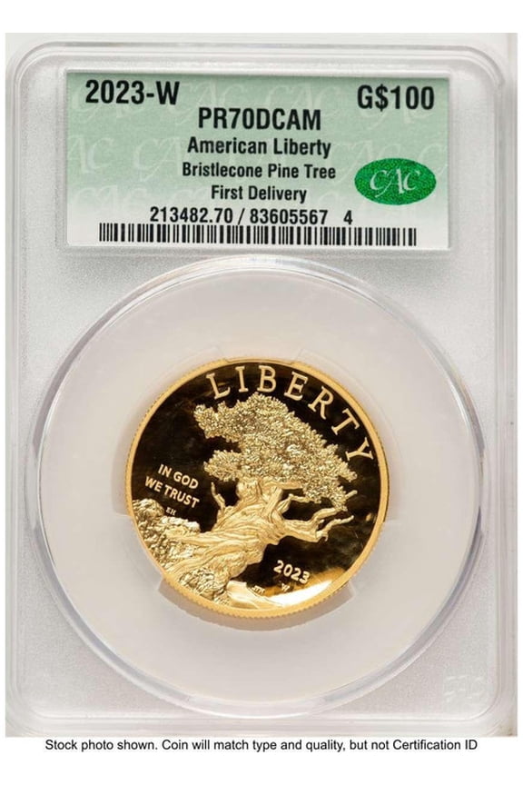 2023-W $100 Gold High Relief Coin CACG MS70 DCAM    American Liberty - HAT785026001