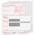 2023 W2 Tax Forms, Envelopes & W3 Transmittal Forms 6Part Set