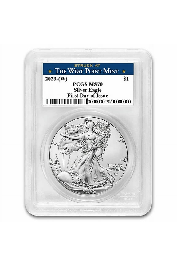 2023-(W) American Silver Eagle MS-70 PCGS (FDI, West Point Label)