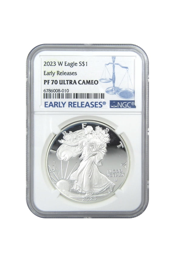 2023 W American Silver Eagle PF 70 UCAM NGC Proof Early Releases