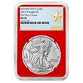 thumbnail image 1 of 2023-W Burnished $1 American Silver Eagle NGC MS70 FDI West Point Star Label Red Core, 1 of 2