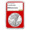 thumbnail image 1 of 2023-W Proof $1 American Silver Eagle NGC PF70UC Brown Label Red Core, 1 of 2