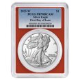 thumbnail image 1 of 2023-W Proof $1 American Silver Eagle PCGS PR70DCAM FDOI Blue Label Red Frame, 1 of 2